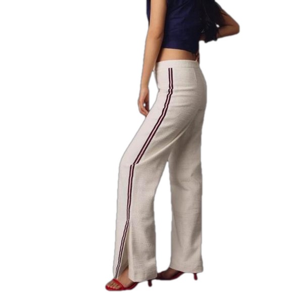 NWT Anthropologie Maeve Tweed Track Pants - Picture 1 of 16